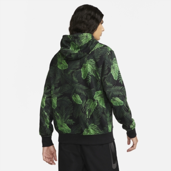 Nike Sportswear Men's Green Pullover Hoodie. Bold Palm Print. New With Tags. - Picture 11 of 13